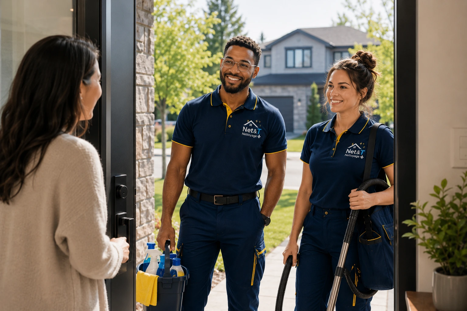 Équipe Net & T Nettoyage à votre porte — service professionnel Montréal Québec