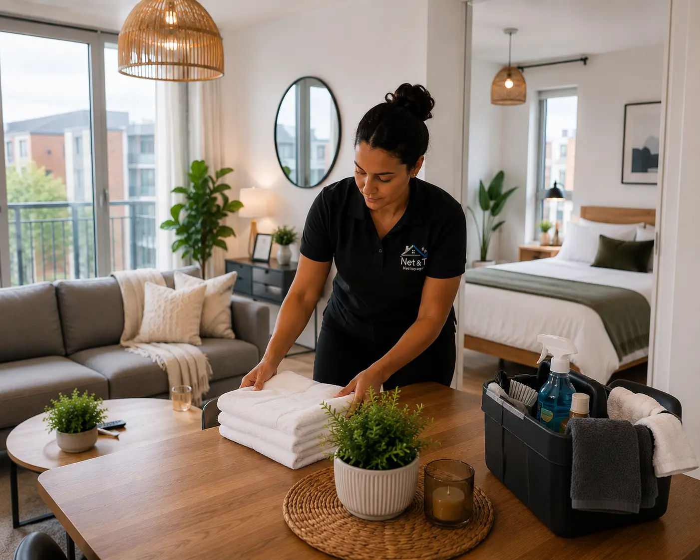 Nettoyage Airbnb VRBO location courte durée Montréal Québec — Net & T Nettoyage